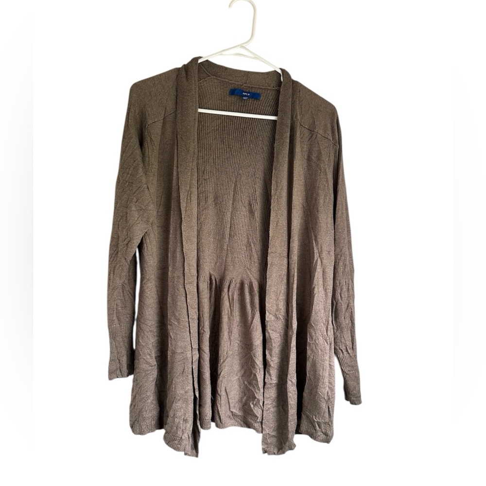 Apt 9 Brown Open Front Cardigan Sweater
